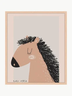 Kinder Any Image Gerahmter Digitaldruck Baby Horse