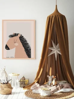 Kinder Any Image Gerahmter Digitaldruck Baby Horse