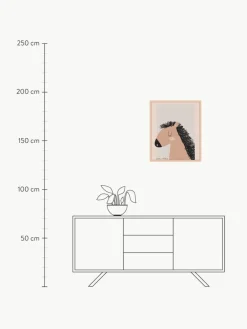 Kinder Any Image Gerahmter Digitaldruck Baby Horse