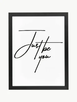 Any Image Gerahmter Digitaldruck Just be You