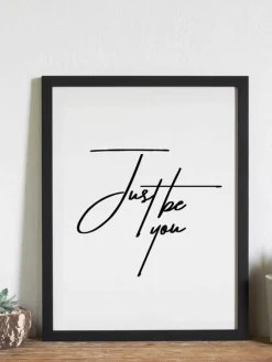 Any Image Gerahmter Digitaldruck Just be You