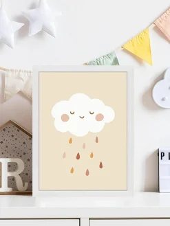 Kinder Any Image Gerahmter Digitaldruck Lovely Rain