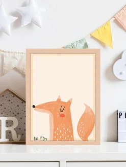 Kinder Any Image Gerahmter Digitaldruck The Fox