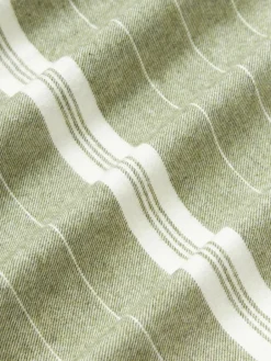 Westwing Collection Gestreifter Flanell-Bettdeckenbezug Belinda