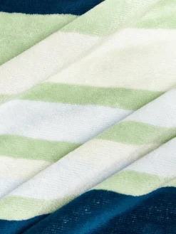 Westwing Collection Gestreiftes Strandtuch Miri mit Fransenabschluss