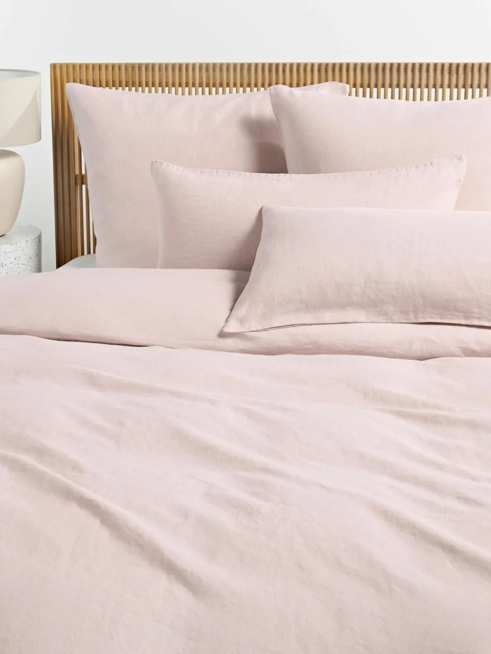 Westwing Collection Gewaschener Leinen-Kopfkissenbezug Airy