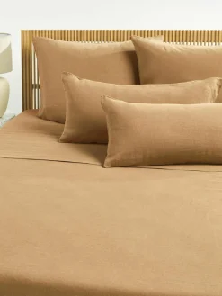 Westwing Collection Gewaschenes Leinen-Betttuch Airy