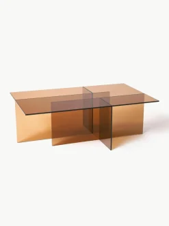Westwing Collection Glas-Couchtisch Anouk