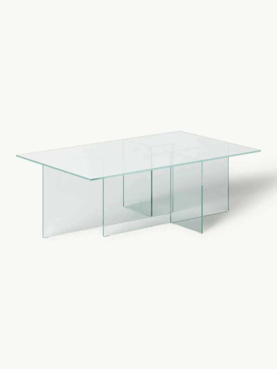 Westwing Collection Glas-Couchtisch Anouk