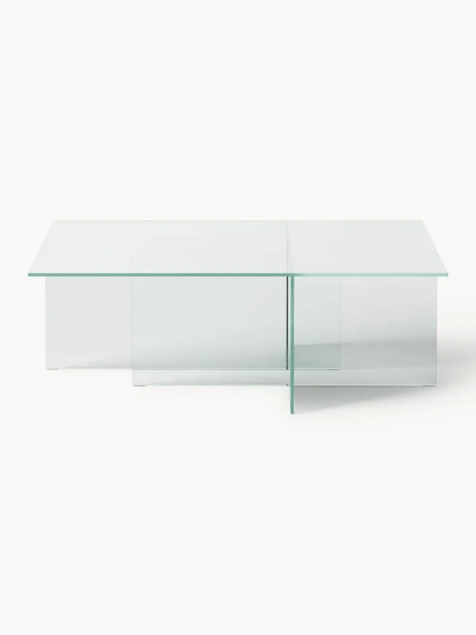 Westwing Collection Glas-Couchtisch Anouk