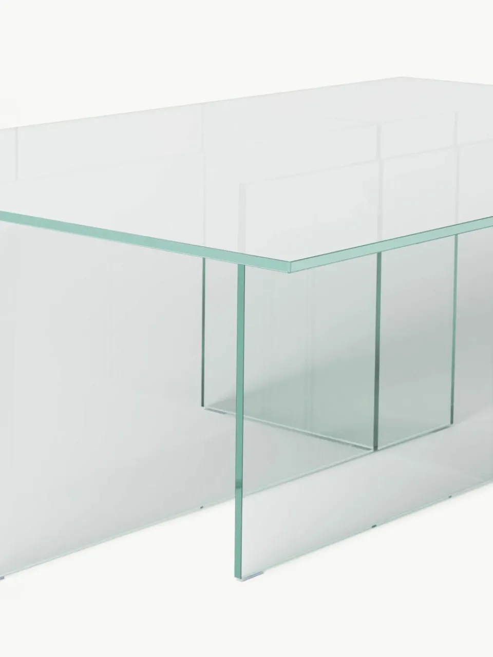 Westwing Collection Glas-Couchtisch Anouk