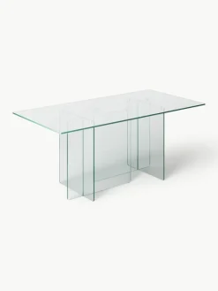 Westwing Collection Glas-Esstisch Anouk, 180 x 90 cm