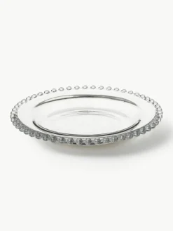 Cote Table Glas-Frühstücksteller Perles mit Randdekor, 2 Stück