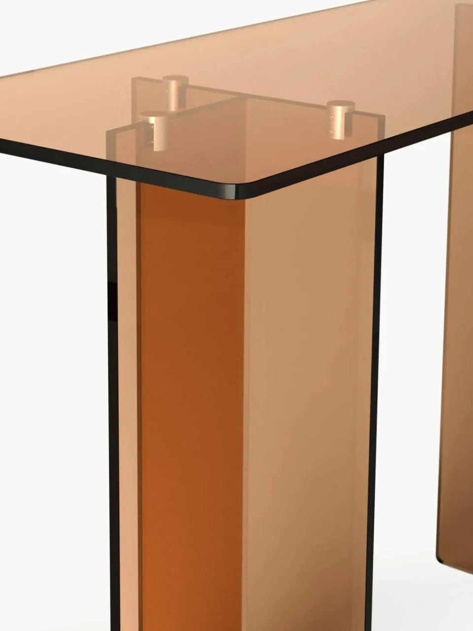 Westwing Collection Glas-Konsole Anouk
