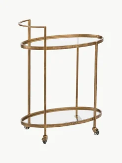 Westwing Glas-Servierwagen Push Antic