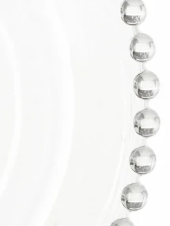 Cote Table Glas-Speiseteller Perles mit Randdekor, 3 Stück