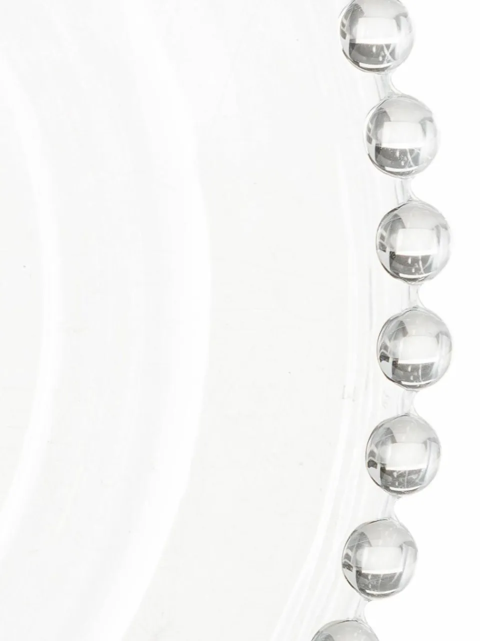 Cote Table Glas-Speiseteller Perles mit Randdekor, 3 Stück