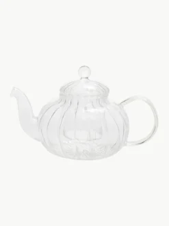 Andrea House Glas-Teekanne Vintage mit Teesieb, 1 L