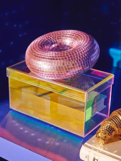 Westwing Collection Glitzerndes Deko-Objekt Disco Donut