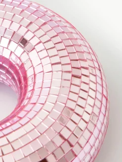 Westwing Collection Glitzerndes Deko-Objekt Disco Donut