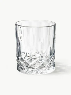 Westwing Collection Gläser George mit Kristallrelief, 4 Stück