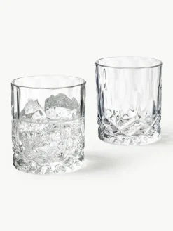 Westwing Collection Gläser George mit Kristallrelief, 4 Stück