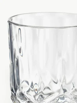 Westwing Collection Gläser George mit Kristallrelief, 4 Stück