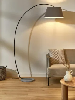 Westwing Große Bogenlampe Brok mit Antik-Finish