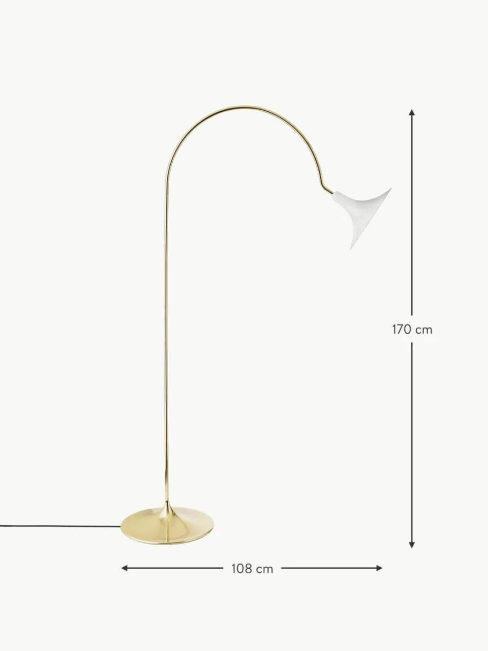Nuura Große Bogenlampe Petalii