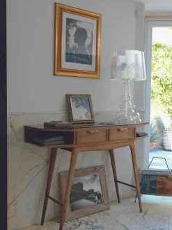 Kartell Große Design LED-Tischlampe Bourgie, dimmbar