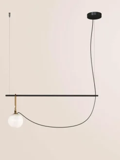 Artemide Große Pendelleuchte nh, mundgeblasen