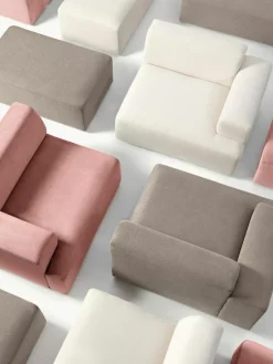 Westwing Collection Großes Ecksofa Melva (4-Sitzer)