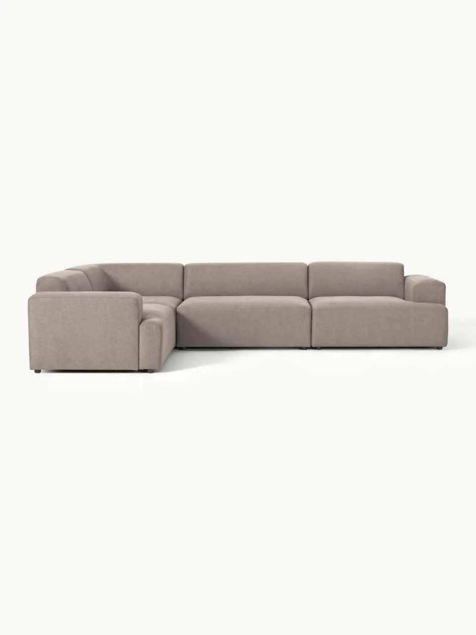 Westwing Collection Großes Ecksofa Melva (4-Sitzer)