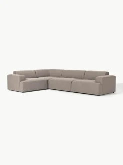 Westwing Collection Großes Ecksofa Melva (4-Sitzer)