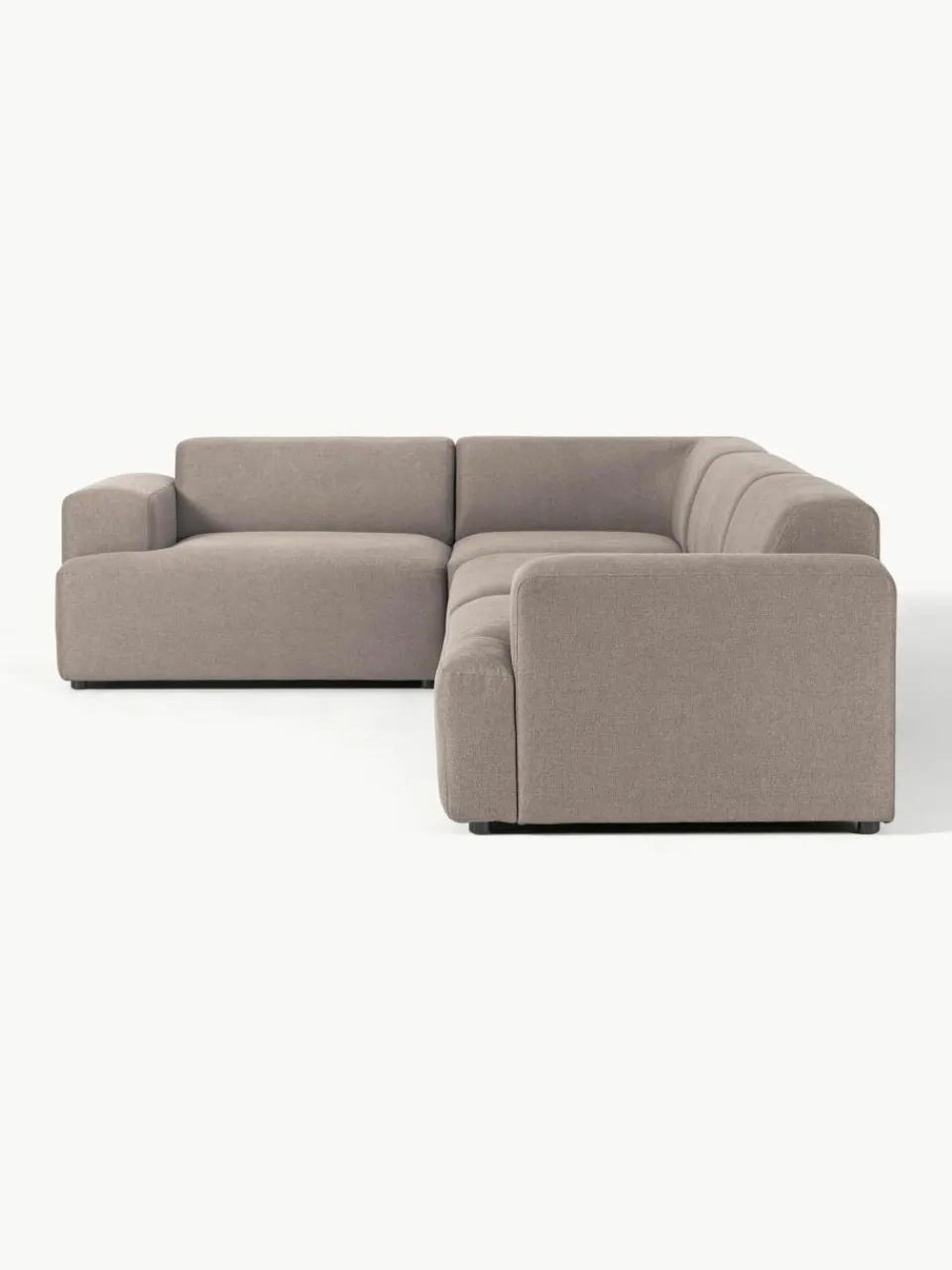Westwing Collection Großes Ecksofa Melva (4-Sitzer)