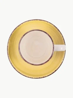 Villa D'Este Home Tivoli Handbemalte Espressotassen Baita mit Untertassen, 6er-Set