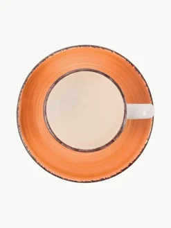 Villa D'Este Home Tivoli Handbemalte Espressotassen Baita mit Untertassen, 6er-Set
