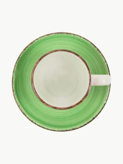 Villa D'Este Home Tivoli Handbemalte Espressotassen Baita mit Untertassen, 6er-Set