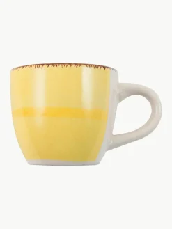 Villa D'Este Home Tivoli Handbemalte Espressotassen Baita mit Untertassen, 6er-Set