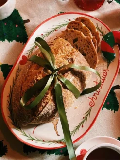 Anna + Nina Handbemalte Servierplatte Rudolph