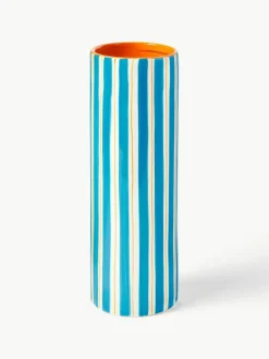 &k amsterdam Handbemalte Vase Ray aus Porzellan, H 24 cm