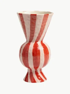 &k amsterdam Handbemalte Vase Rhombic, H 30 cm