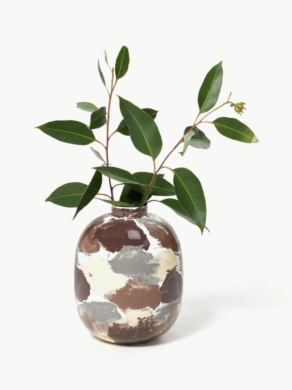 Broste Copenhagen Handbemalte Vase Thyra, H 31 cm
