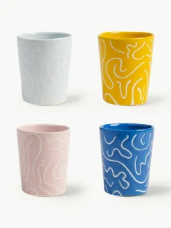 &k amsterdam Handgefertigte Becher Soba, 4er-Set