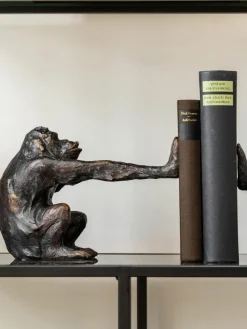 Kare Design Handgefertigte Buchstützen Monkey Kare, 2er-Set