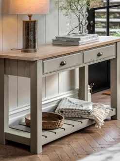 Westwing Handgefertigte Holz-Konsole Eton
