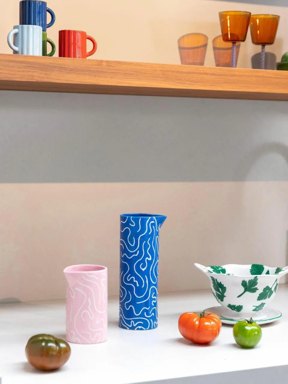 &k amsterdam Handgefertigte Karaffe Soba, 500 ml