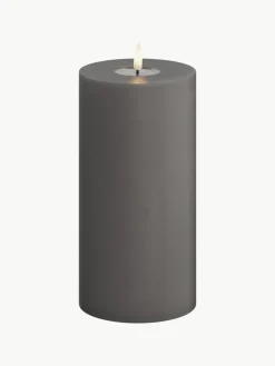 Deluxe Homeart Handgefertigte LED-Kerze Real Flame, H 20 cm