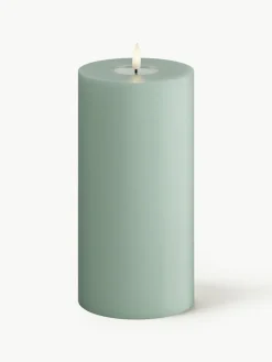 Deluxe Homeart Handgefertigte LED-Kerze Real Flame, H 20 cm