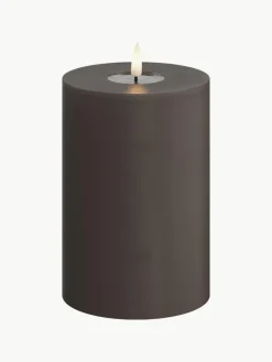 Deluxe Homeart Handgefertigte LED-Kerze Real Flame, H 15 cm